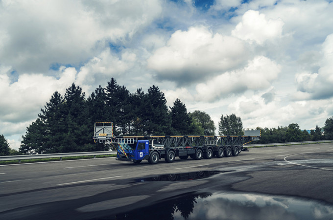 Tatra Trucks trial 25.3-metre truck in Ostrava, Czech Republic