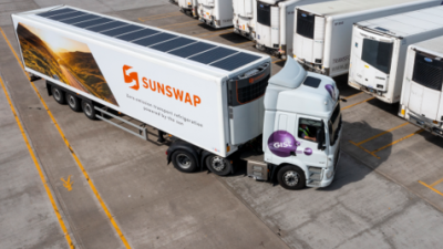 Sunswap’s solar-powered transport refrigeration unit being trialled by Gist