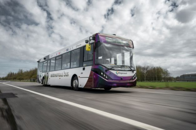 Autonomous ADL Enviro200s conducting on-road testing in Scotland