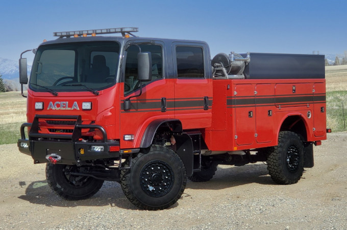Acela Truck Co introduces 4x4 fire truck chassis