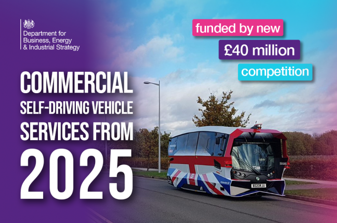 UK government funding GBP40m autonomous vehicle competition