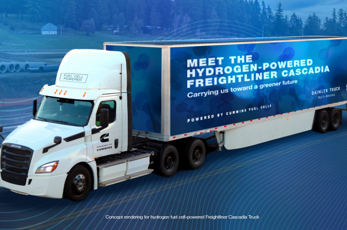 Cummins and Daimler Trucks NA partner on hydrogen fuel cell trucks