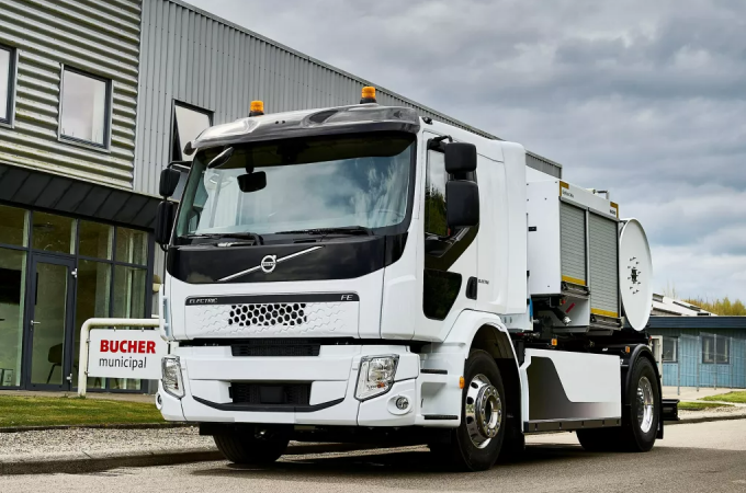 Volvo to build all-electric sewer cleaning trucks for Bucher Municipal