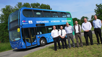 Ricardo demonstrates double-deck bus retrofitted with hydrogen fuel-cell system