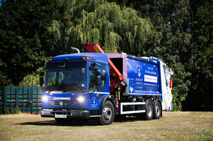 Dennis Eagle supply custom-made crane vehicle for underground waste collection