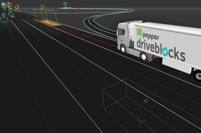 pepper motion and driveblocks working together on a prototype autonomous truck