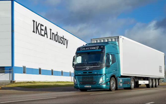 Volvo Trucks piloting electric vehicles with Ikea