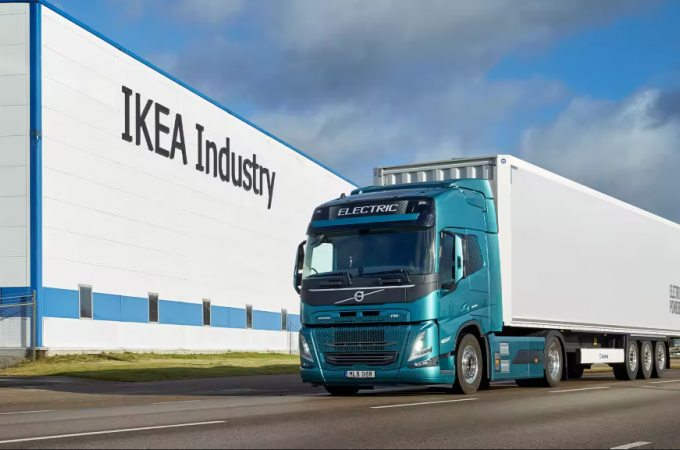 Volvo Trucks piloting electric vehicles with Ikea