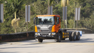 Scania presents its P280 gas truck for the sugarcane sector