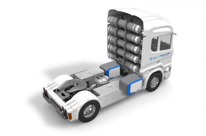 ZF and Freudenberg announce joint development of fuel-cell electric drive system for CVs