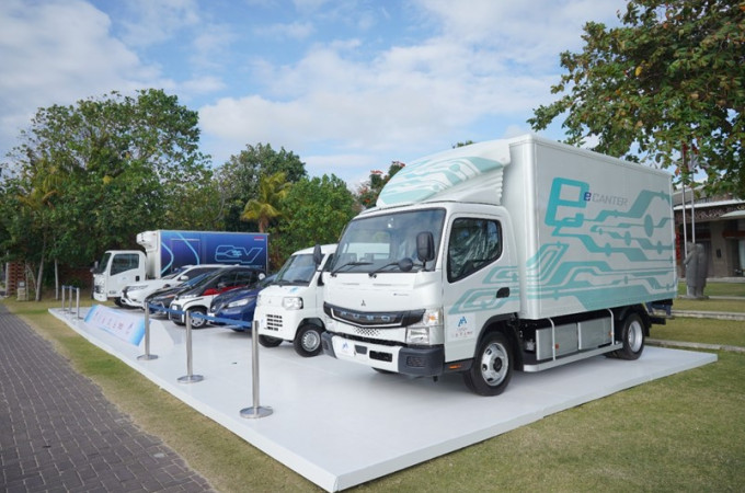 Fuso trials eCanter in Bali, Indonesia