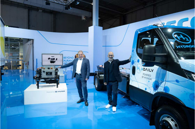 Hyundai and Iveco unveil fuel-cell e-Daily at IAA