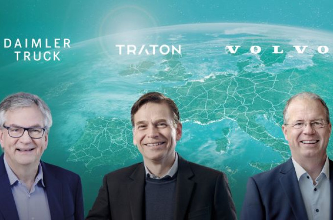 Daimler Truck, Volvo Group, and Traton Group enter charging network JV