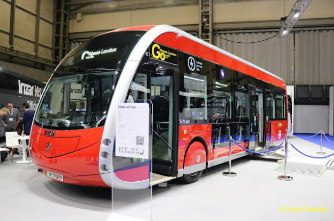 Irizar launches right-hand-drive ie tram at Euro Bus