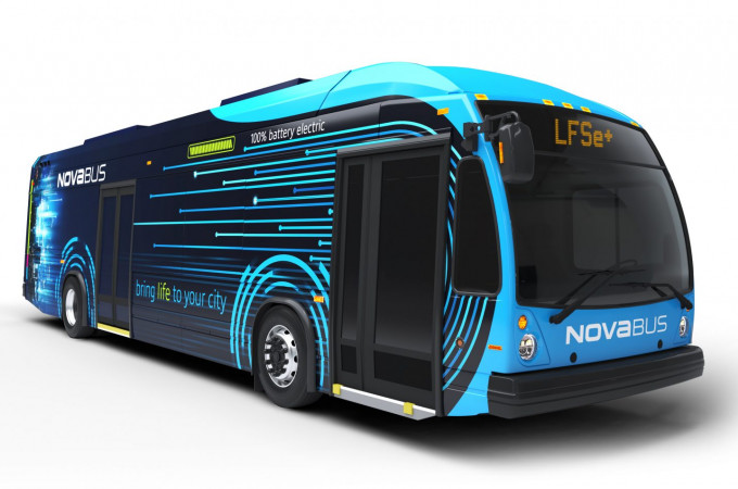 Nova Bus unveils new battery-electric LFSe+ city bus for North America