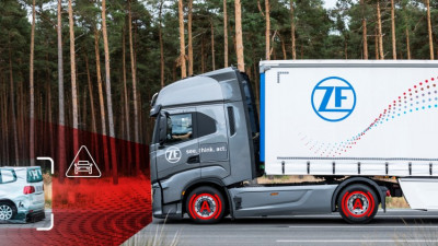 ZF showcases safety and fuel-efficiency technologies in demo truck-trailers