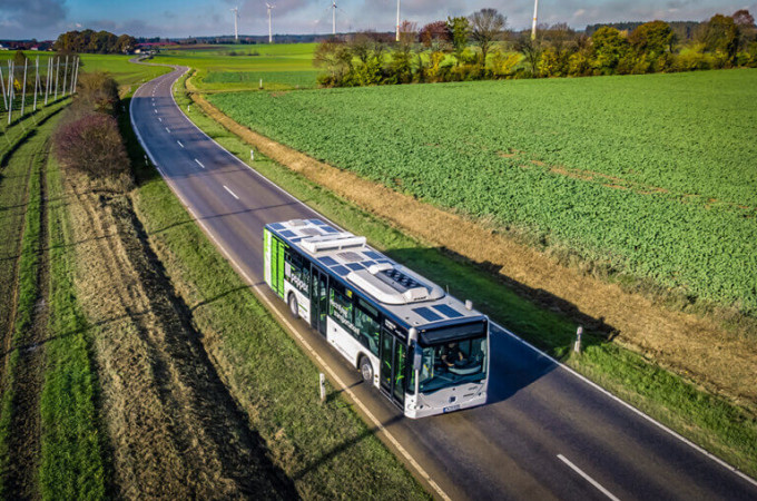 pepper motion and Sono Motors to trial electrified bus with rooftop solar panels