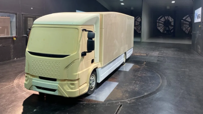 Tevva carries out aerodynamic testing of 7.5-tonne electric truck