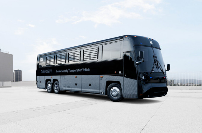 MCI unveils next-generation coach for inmate transportation