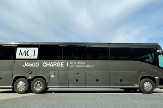 MCI delivers first J4500 CHARGE electric coaches