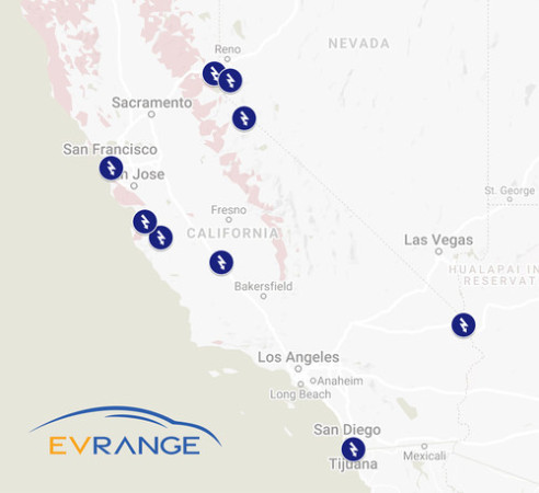 EV Range to install 26 high-powered charging stations in California and Nevada