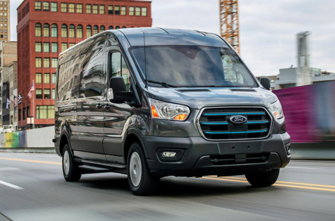 Ford trials pre-production E-Transit van