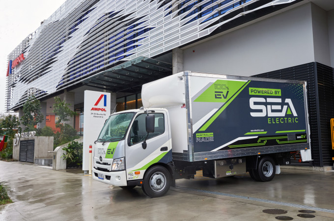 SEA Electric partners with Ampol to provide charging options to Australian customers