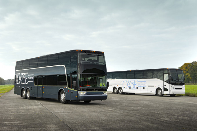 Van Hool builds world's first electric double-deck coach for U.S. market