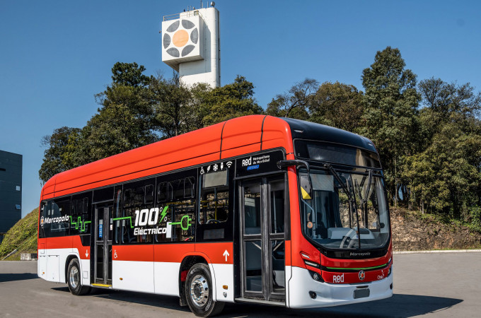 Marcopolo starts tests with Attivi electric bus in Chile