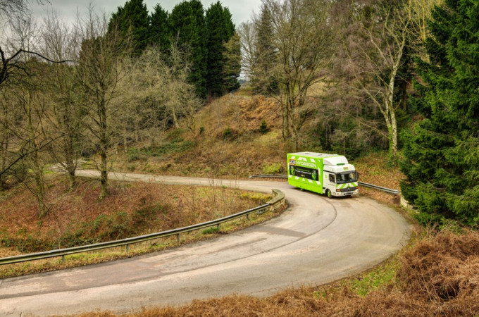 JCB tests hydrogen engine in Mercedes truck