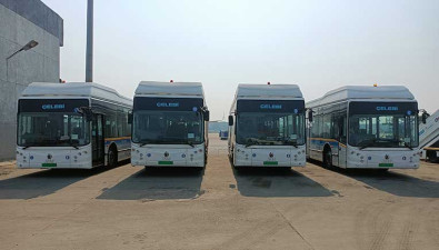 JBM delivers its first electric airport buses to Delhi International Airport