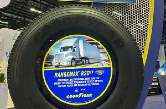 Goodyear unveils first regional fleet EV tyre