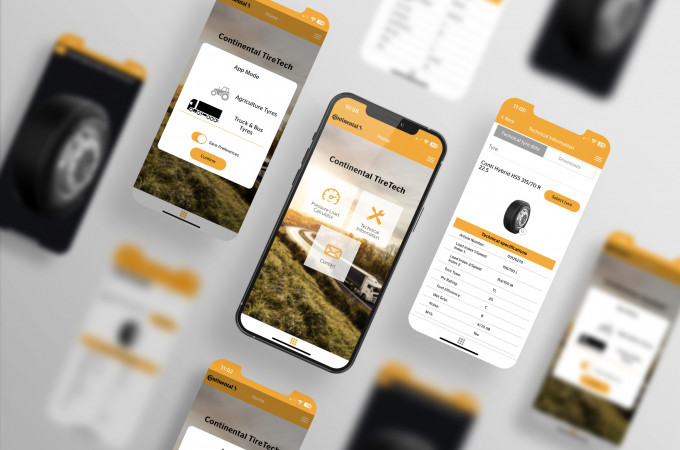 Continental launches new tyre app for its commercial vehicle tyre range