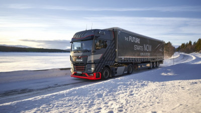 MAN completes winter testing of long-haul electric trucks in Sweden