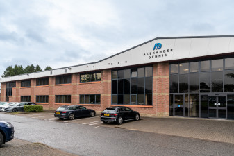 Alexander Dennis set to repurpose Larbert head office into an electric bus manufacturing facility