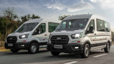 Ford offers 10-speed automatic transmission with Ford Transit van and minibus in Brazil