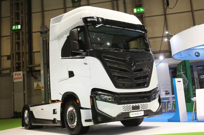Nikola Tre BEV makes UK debut at 2023 Commercial Vehicle Show