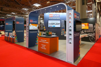 Brigade displays new safety products at the 2023 UK Commercial Vehicle show