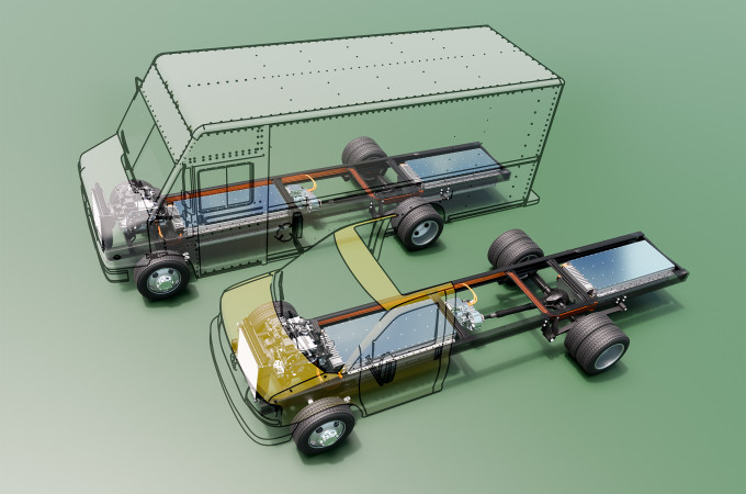 Lightning eMotors reveals proprietary LCV eChassis