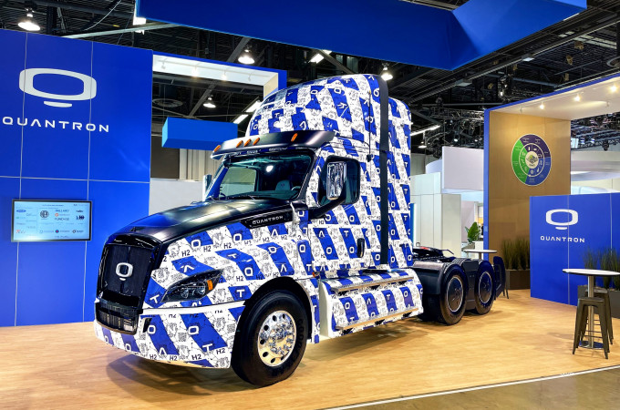 Quantron US presents prototype fuel cell electric truck at ACT Expo