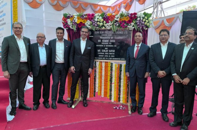 Sona Comstar opens gear set plant in Chakan