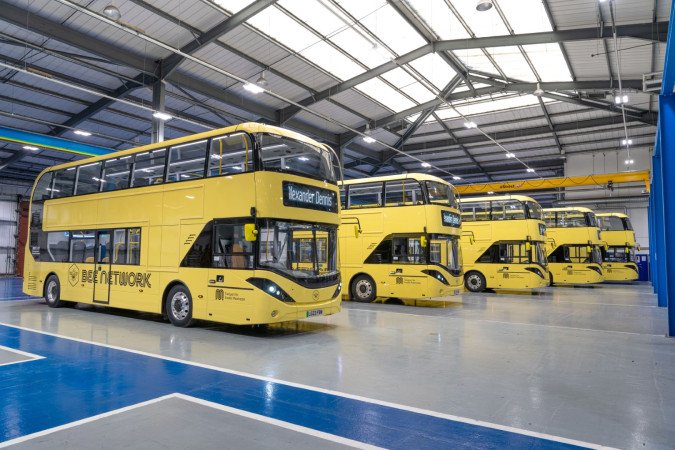Alexander Dennis delivers the first five BYD ADL Enviro400EV buses to Transport for Greater Manchester