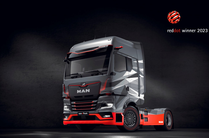 MAN battery electric truck wins Red Dot award in product design