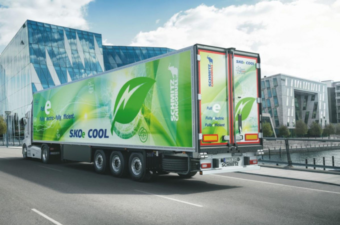 Schmitz secures type approval for fully-electric reefer with regen axle