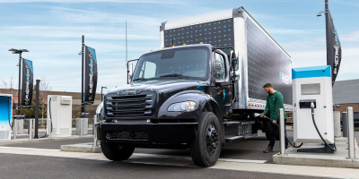DTNA and the state of Michigan collaborate on EV truck stop project