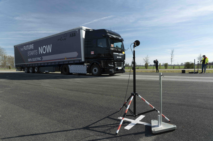 MAN takes part in test to show electric trucks are quieter than diesel