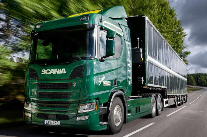 Scania delivers prototype truck powered by solar energy to customer