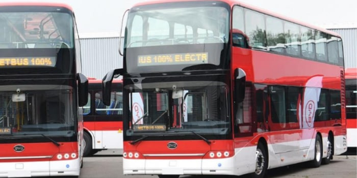 BYD Delivers The First Double-decker Electric Buses To Chile