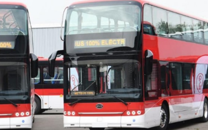 BYD delivers the first double-decker electric buses to Chile