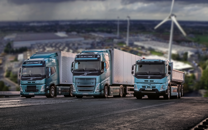 Volvo begins serial production of electric trucks in Ghent, Belgium